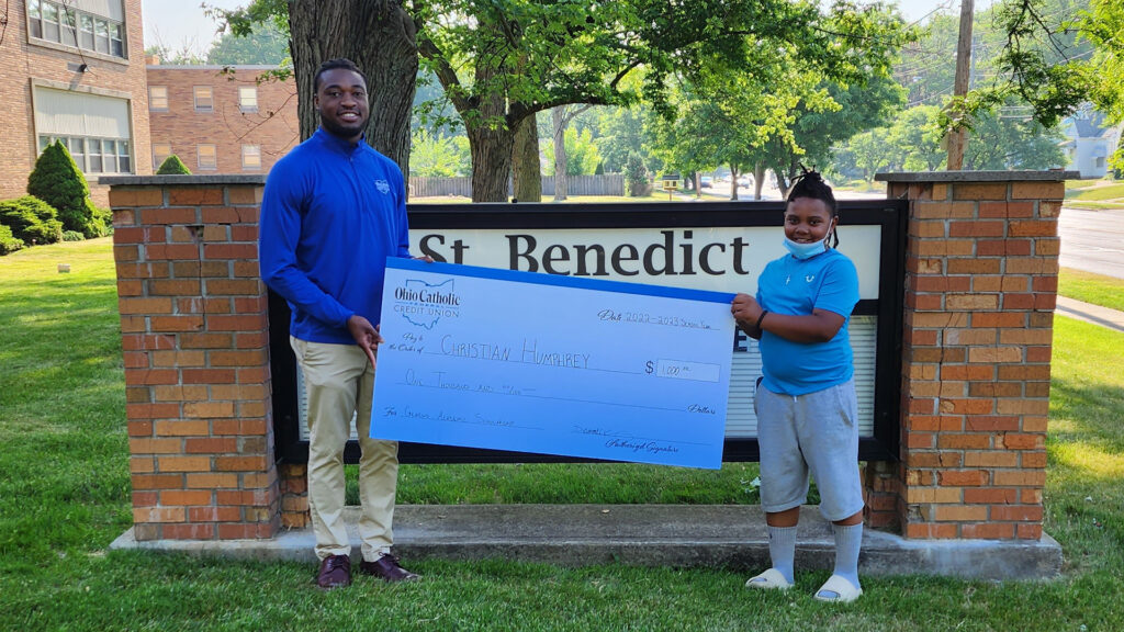 $1,000 Scholarship Winner St. Benedict School Ohio Catholic FCU